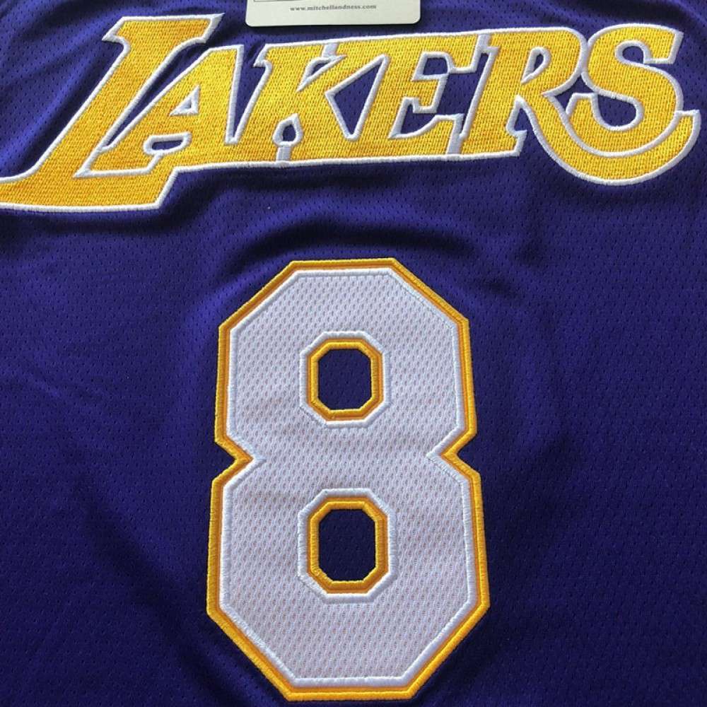 Men's Los Angeles Lakers Kobe Bryant #8 Purple 00-01 Hardwood Classics Jersey-Pro Kit Vault | Brand New 26/27 Sports Jerseys